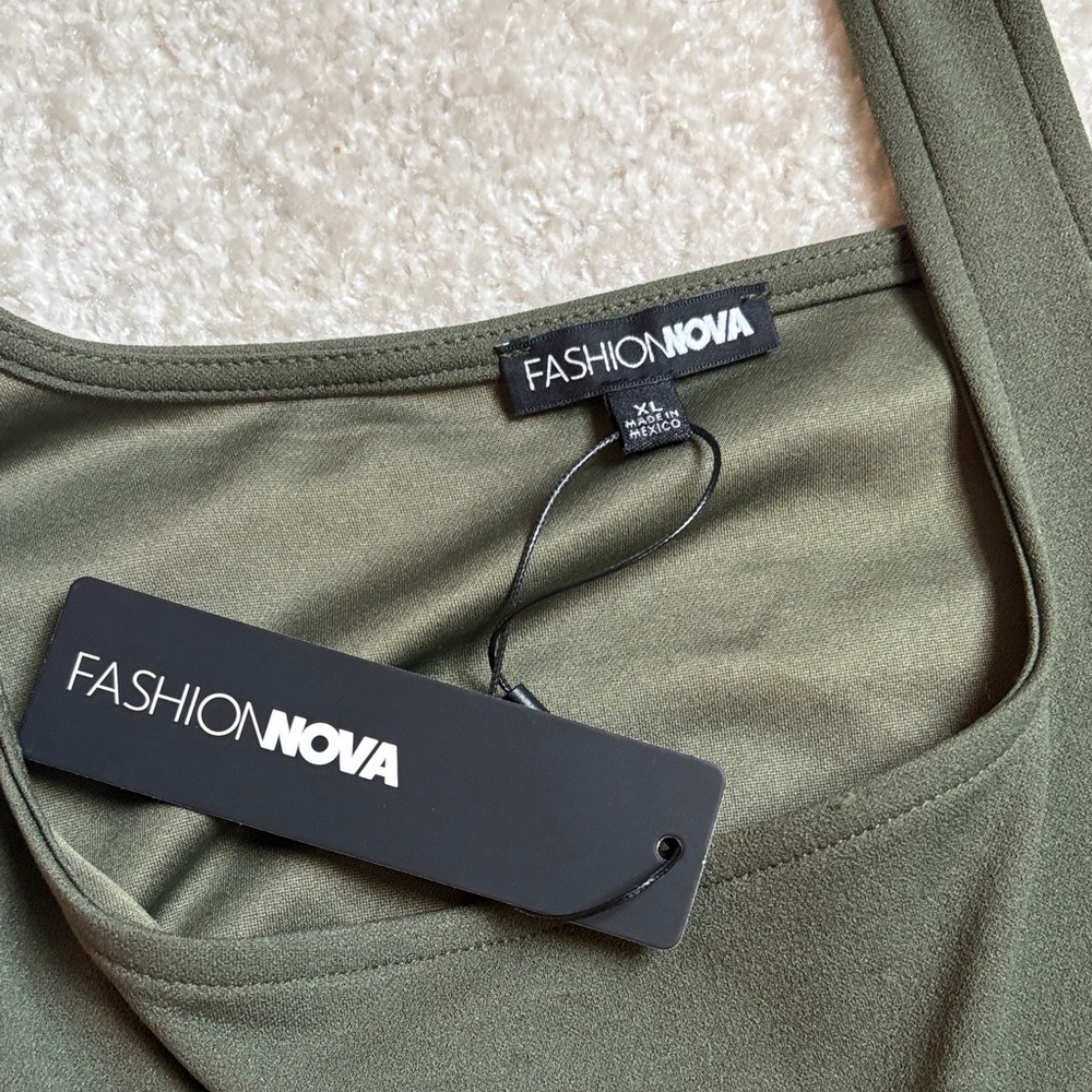 Fashion Nova Forest Green Jumpsuit - Picture 3 of 4